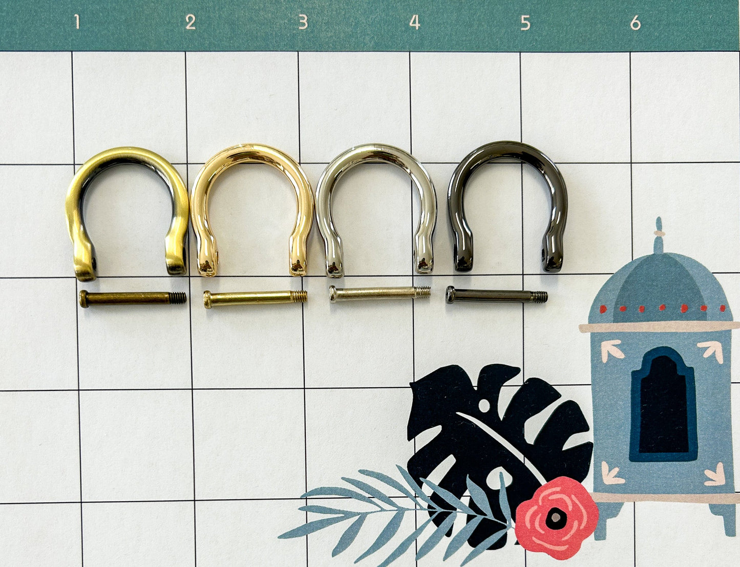 Hardware sets for Jubilee Tote