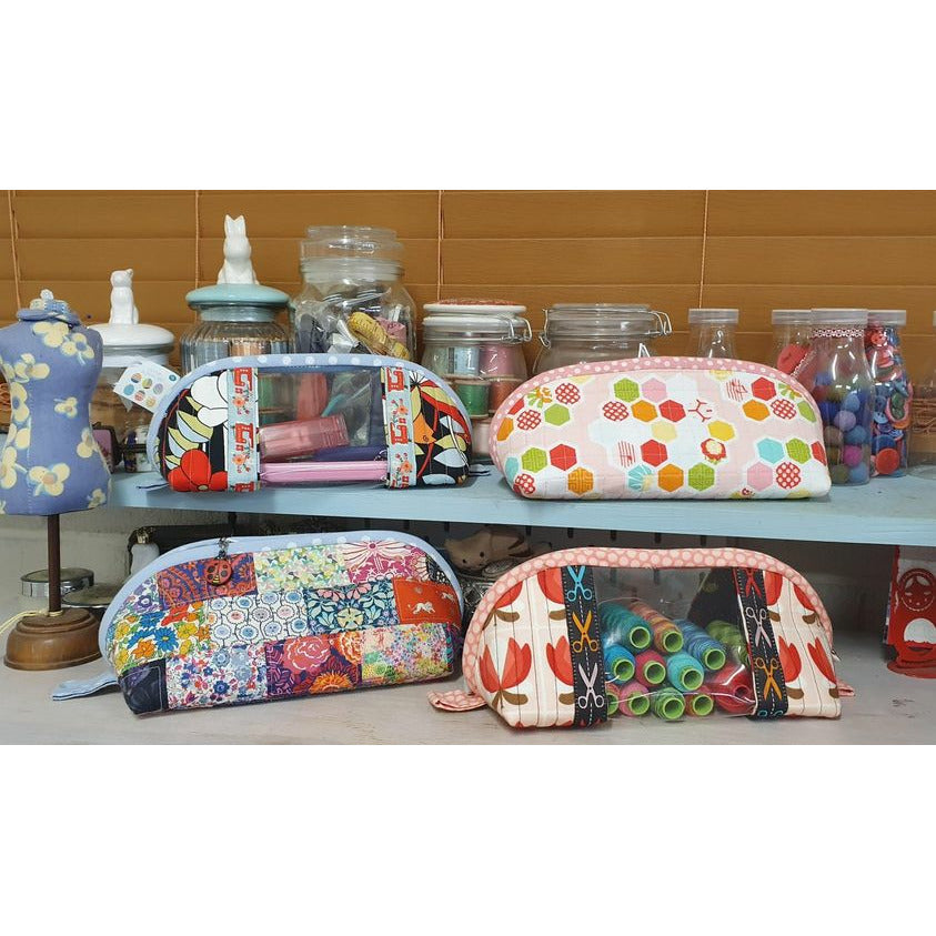 Clear Panel Pouch Pattern by Little Red Jug