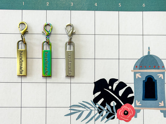"Handmade" Zipper Pulls
