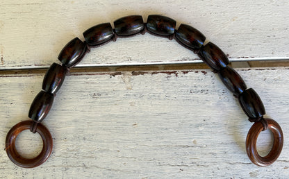 "Jennifer" Wooden beaded bag handles