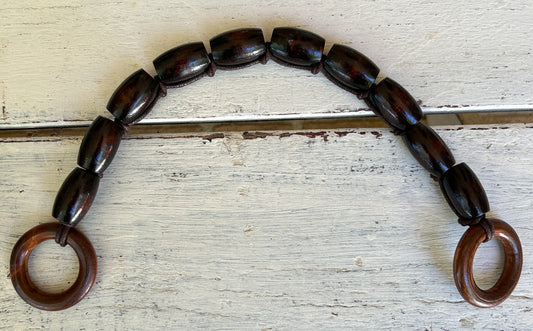 "Jennifer" Wooden beaded bag handles