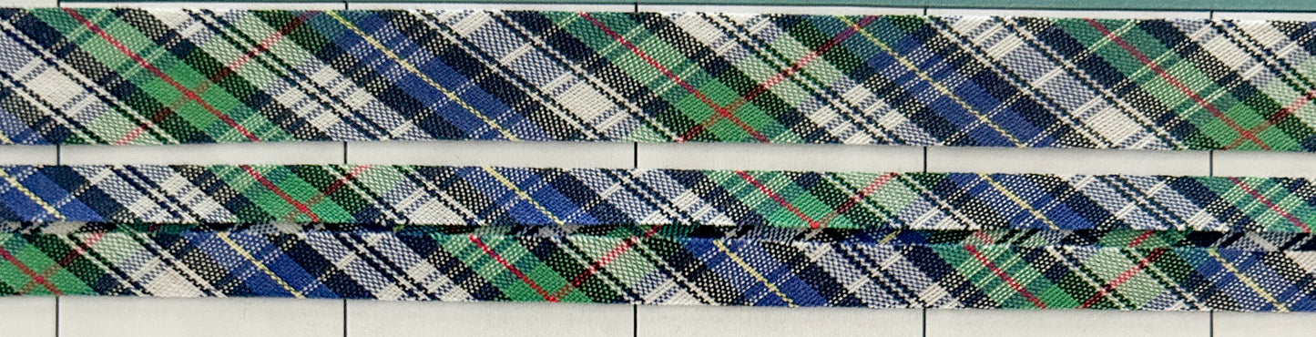 Tartan Bias Binding 12mm